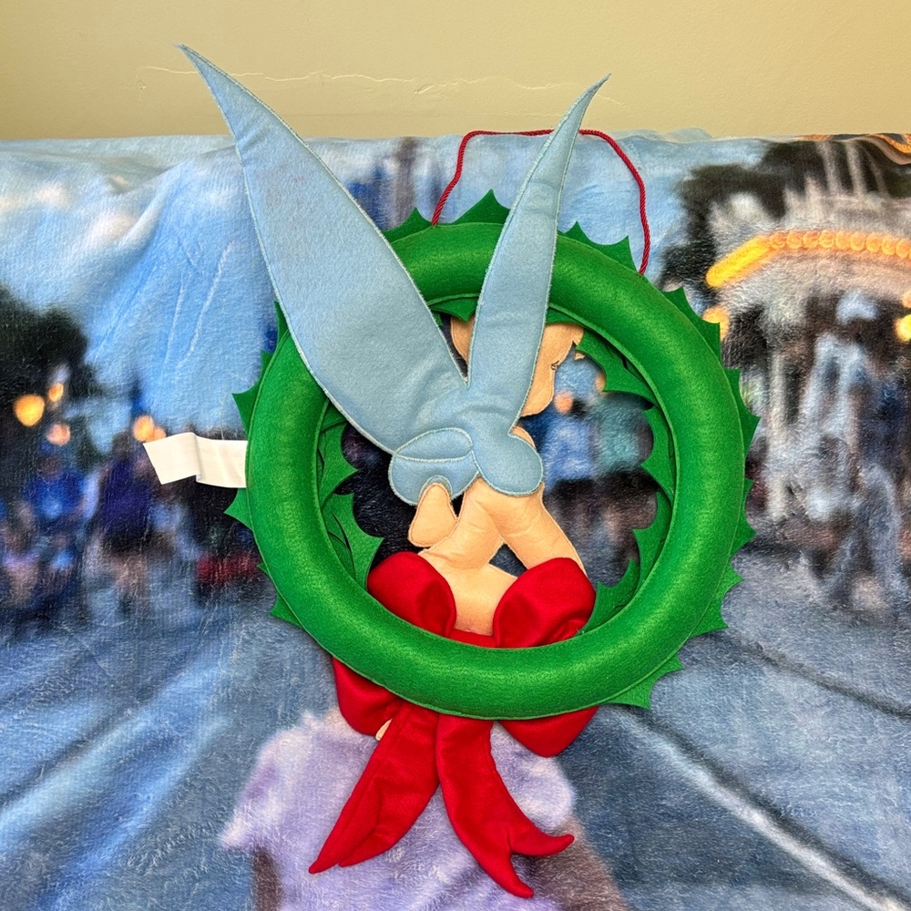 Vintage Disney Tinkerbell Holiday Wreath - Picture 6 of 6